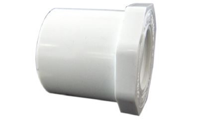 Ipex Xirtec® PVC Pipe Reducing Bushing White 1.42 in ID x 1.9 in OD (1-1/2