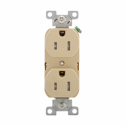 Eaton Cooper Wiring Commercial Specification Grade Duplex Receptacle 15A, 125V Ivory