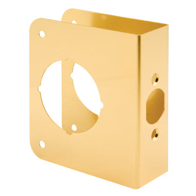 Prime-Line Solid Brass Lock and Door Reinforcer 1-3/8 in. x 4-1/2 in.