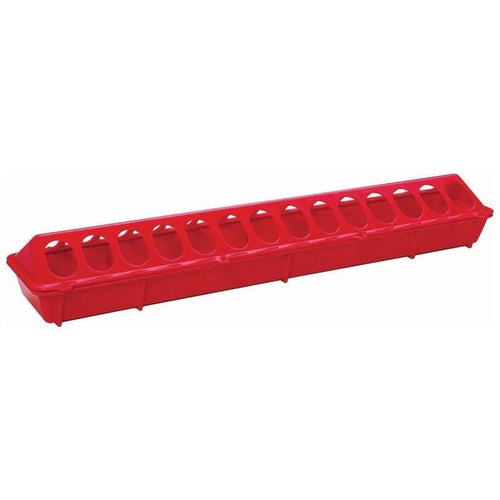 LITTLE GIANT FLIP-TOP PLASTIC POULTRY FEEDER (20 IN RED)