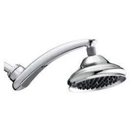 Rainfall Showerhead, Fixed-Mount, Adjustable Arm, Chrome Finish, 6-In.