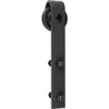 Delaney Hardware 1000 Series 6 ft. Barn Door Hardware, Black (6', Black)