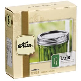 Wide-Mouth Canning Jar Lids, 12-Pk