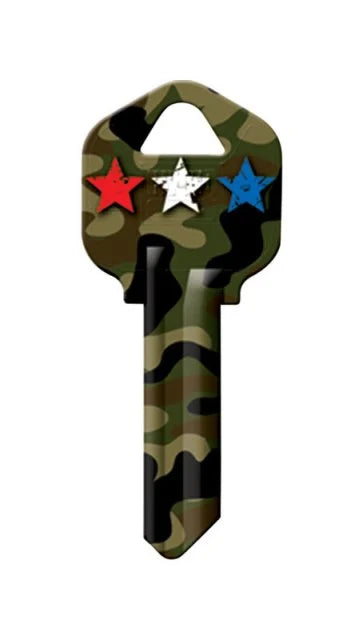 Hy-ko Products Camo with Stars Blank Key