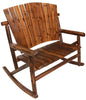 Leigh Country Char-Log Double Rocker Chair