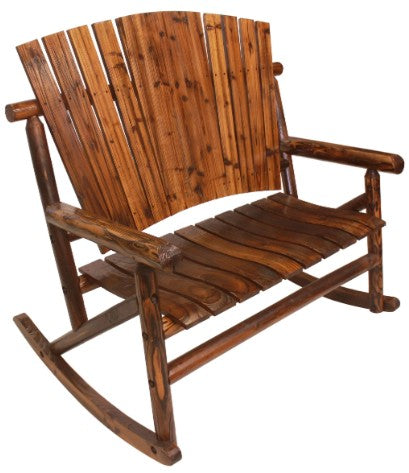 Leigh Country Char-Log Double Rocker Chair