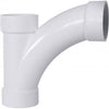 Canplas Combination Tee Pipe Wye PVC DWV Hub x Hub x Hub