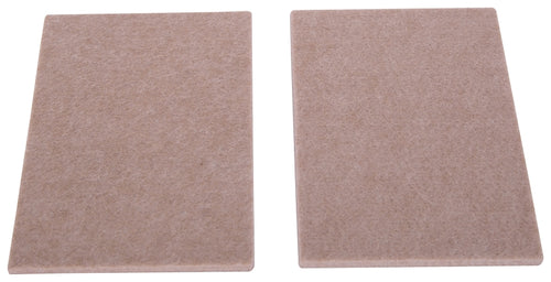ProSource Furniture Pad Felt Cloth Beige 4-1/2 x 6 in Dia, 4-1/2 in W, 3/16 in Thick Square