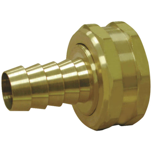 Anderson Metals 1/2 In. Barb x 3/4 In. FHT Brass Hose Swivel