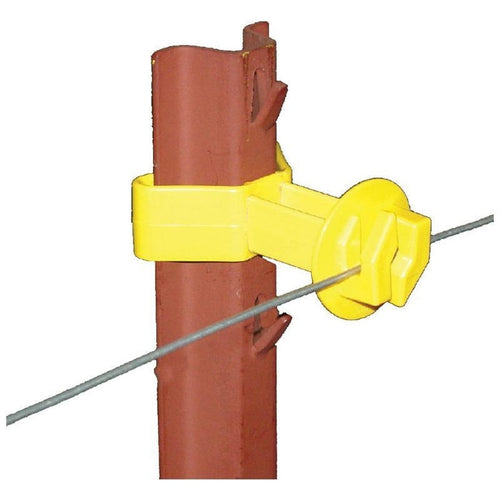 U POST CHAIN LINK INSULATOR (25 PACK, YELLOW)