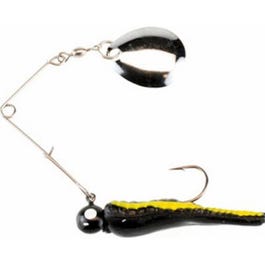 Beetle Spinner, Black Nickel/Yellow Stripe, 1/8-oz.