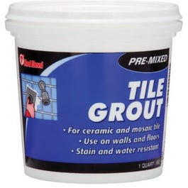 Pre-Mixed Tile Grout, Qt.