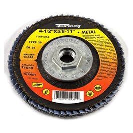 Jumbo Blue Zirconia Flap Disc, Type 29, 36-Grit, 4.5-In.