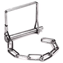 Pin Clasp With Chain, Zinc