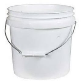 Industrial Pail, White Plastic, 2-Gals.