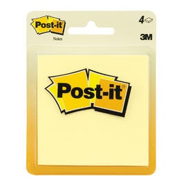 Note Pads, Yellow, 4-Pk.