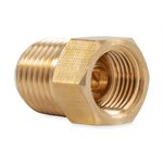 Camco Low Pressure Fitting - 1/4 Male NPT x 1/4 Female Inverted Flare, Clam