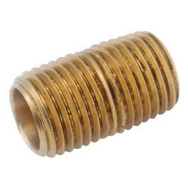 Pipe Fitting, Standard Nipple, Lead-Free Red Brass, 1/8 x 5-In.