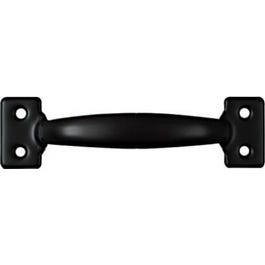 Door/Drawer Cabinet Pull, Satin Black, 6.5-In.