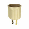 Eaton Cooper Wiring Socket Adapter 125V, Ivory