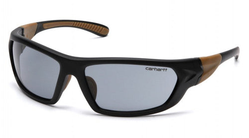 Pyramex Carharrt Carbondale Gray Lens with Black/Tan Frame (capture clam)