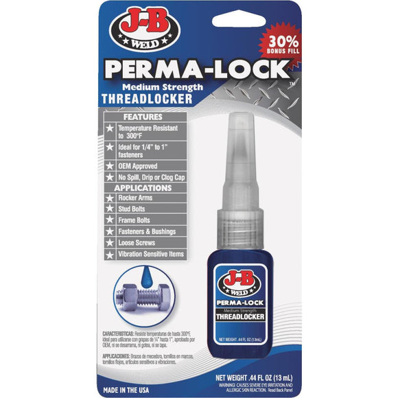 J-B Weld Perma-Lock 0.44 Oz. Blue Threadlocker