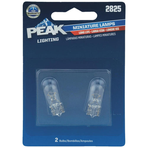 PEAK 2825 12V Mini Incandescent Automotive Bulb (2-Pack)