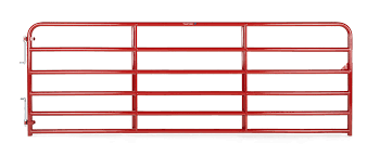 Tarter 10 Ft. Heavy Duty 2 In. 6 Bar Gate Red