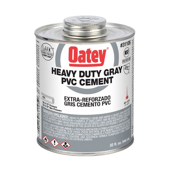 Oatey® 32 oz. PVC Heavy Duty Gray Cement