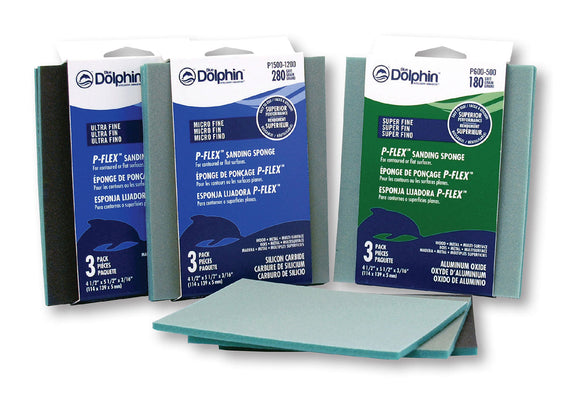 Linzer Blue Dolphin P-FLEX™ Sanding Pads 180 Grit 5-1/2” x 4-1/2”