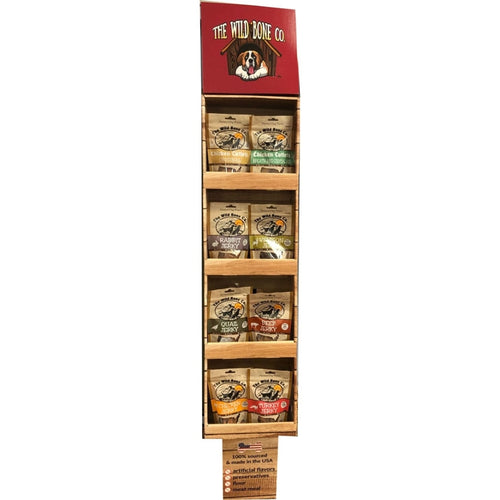 The Wild Bone Company Jerky & Cutlet Dog Treat Display